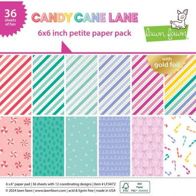 Lawn Fawn Designpapier Candy Cane Lane - Petite Pack